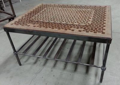Table with grate top