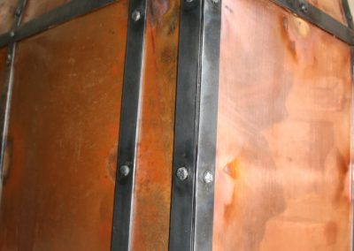 Copper vent hood detail
