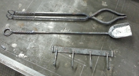Firetools with wall mount