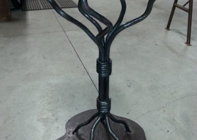 Forged tree table