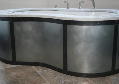 Hot tub trim detail